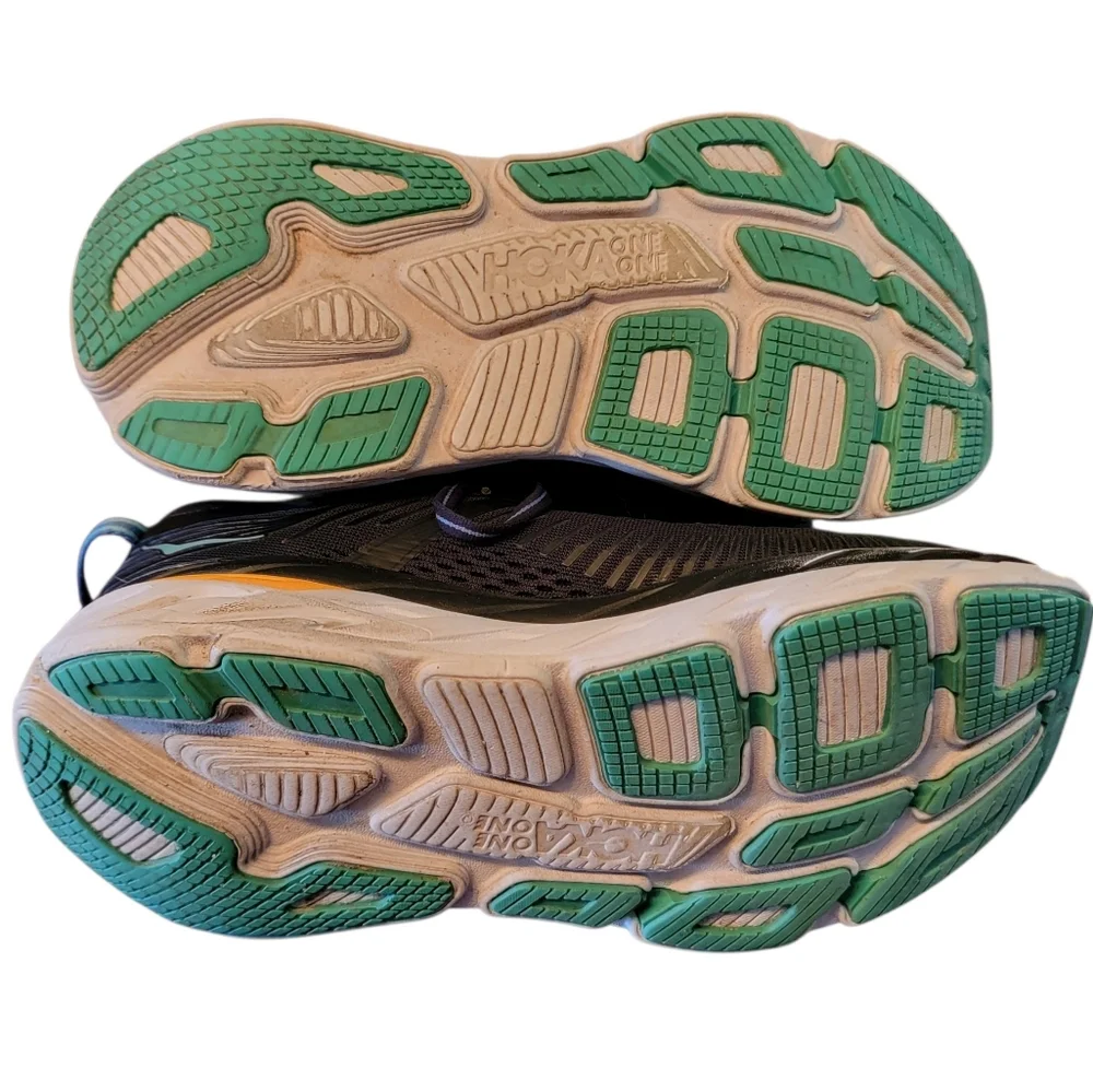 Hoka Bondi 7 Running Shoes‎ Men Size 9 Black Athletic Sneakers